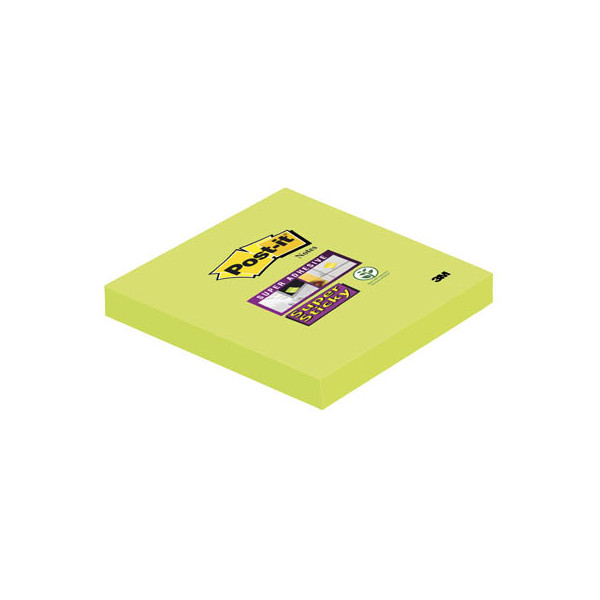 0051141380865 - Haftnotizen 654-6SA Super Sticky Notes 76x76mm grün quadratisch 0051141380865 90 Blatt