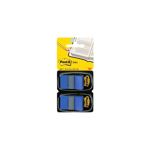 0051141920603 - Post-it Haftstreifen Index Standard 254x432mm 50 Blatt blau VE=2 Spe