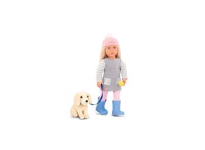 0062243405196 - Our Generation Puppe Meagan 46cm mit Golden Retriever