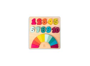 0062243436787 - BTOYS B Counting Rainbows - Regenbogen Zahlenpuzzle aus Holz 20-teilig