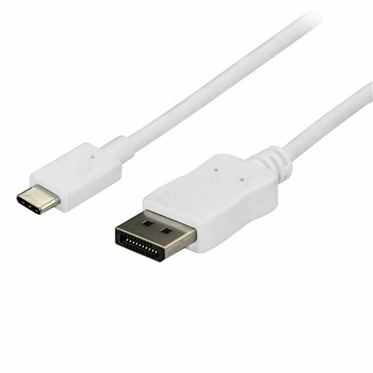 0065030820165 - StarTechcom 6ft 18m USB C to DisplayPort 12 Cable 4K 60Hz USB-C to DisplayPort Adapter Cable HBR2 USB Type-C DP Alt Mode to DP Monitor Video Cable Works with Thunderbolt 3 White - USB-C Male to DP Male (CDP2DPMM6W) - DisplayPort-Kabel - USB