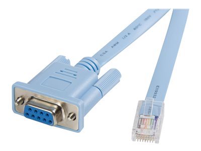 0065030833660 - StarTechcom 18m RJ45 auf DB9 Cisco Konsolen Management Router Kabel - St Bu - Kabel seriell - RJ-45 (M) zu DB-9 (W) - 18 m - Blau