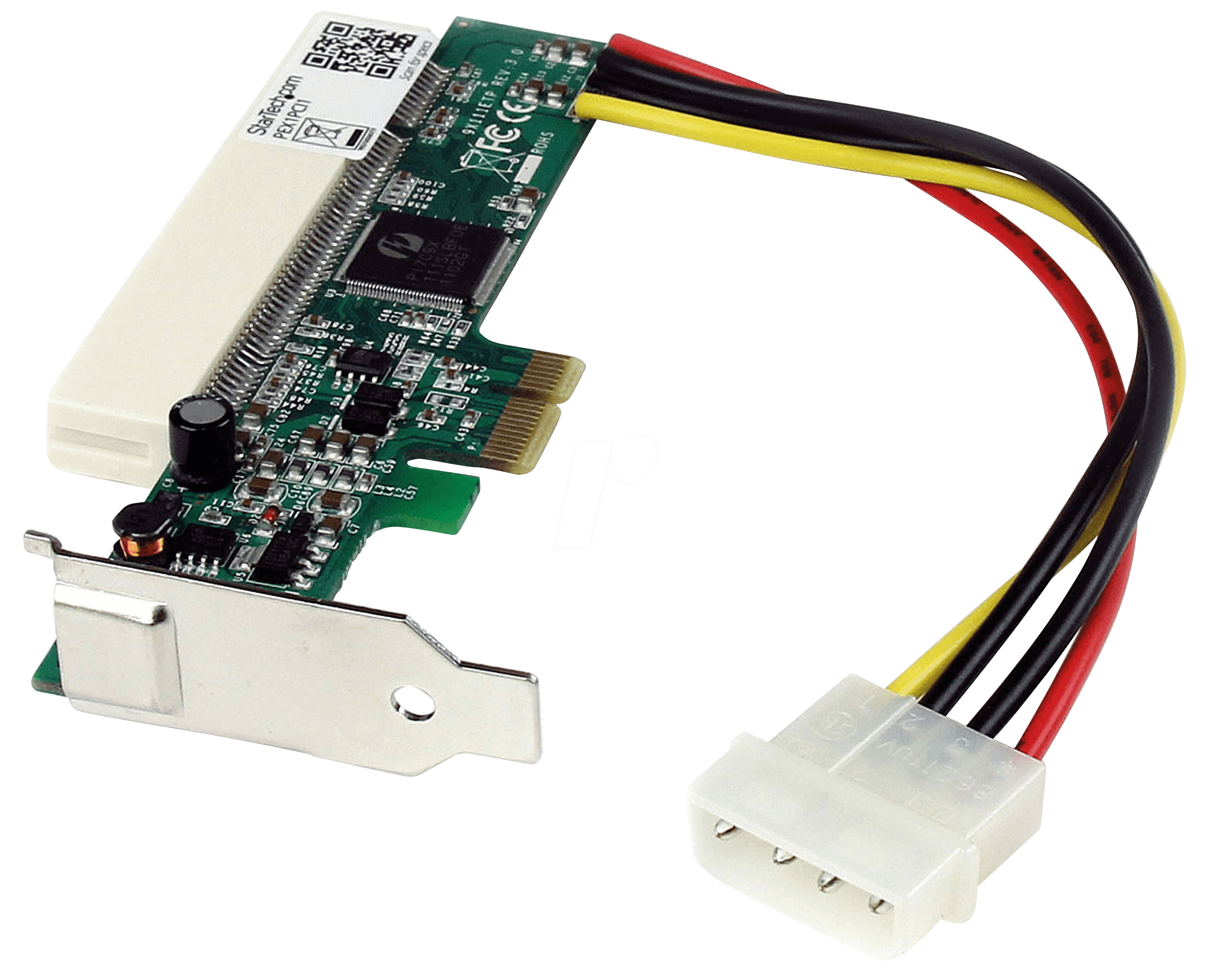 0065030834629 - StarTechcom PCI Express Schnittstellenkarte für PCI Low Profile Adapter Karte - 1 x PCI-e (Stecker) 1 x PCI (Buchse) - PCIe x1-zu-PCI-Steckplatzadapter