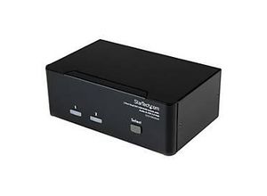 0065030835718 - StarTechcom 2 Port DVI USB KVM Switch mit Audio und USB 20 Hub - 2-fach Dual DVI-I USB Umschalter - KVM- Audio- USB-Switch - 2 Anschlüsse