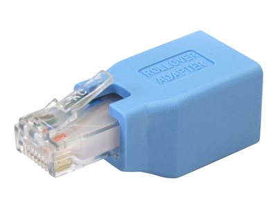 0065030837040 - StarTechcom Cisco Konsolen Rollover Adapter für RJ45 Ethernet Kabel - St Bu - Netzwerkadapterkabel - RJ-45 (M) zu RJ-45 (W) - Blau