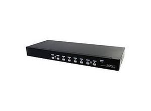 0065030837248 - StarTechcom 8 Port Rackmount USB VGA KVM Switch - 8-fach VGA Umschalter mit Audio und OSD (On-Screen-Display) - KVM- Audio-Switch - 8 Anschlüsse