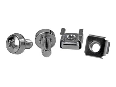 0065030843010 - StarTechcom M6-Montageschrauben und Käfigmuttern für Serverschrank   Rack - 100 St - Schrauben für Rack