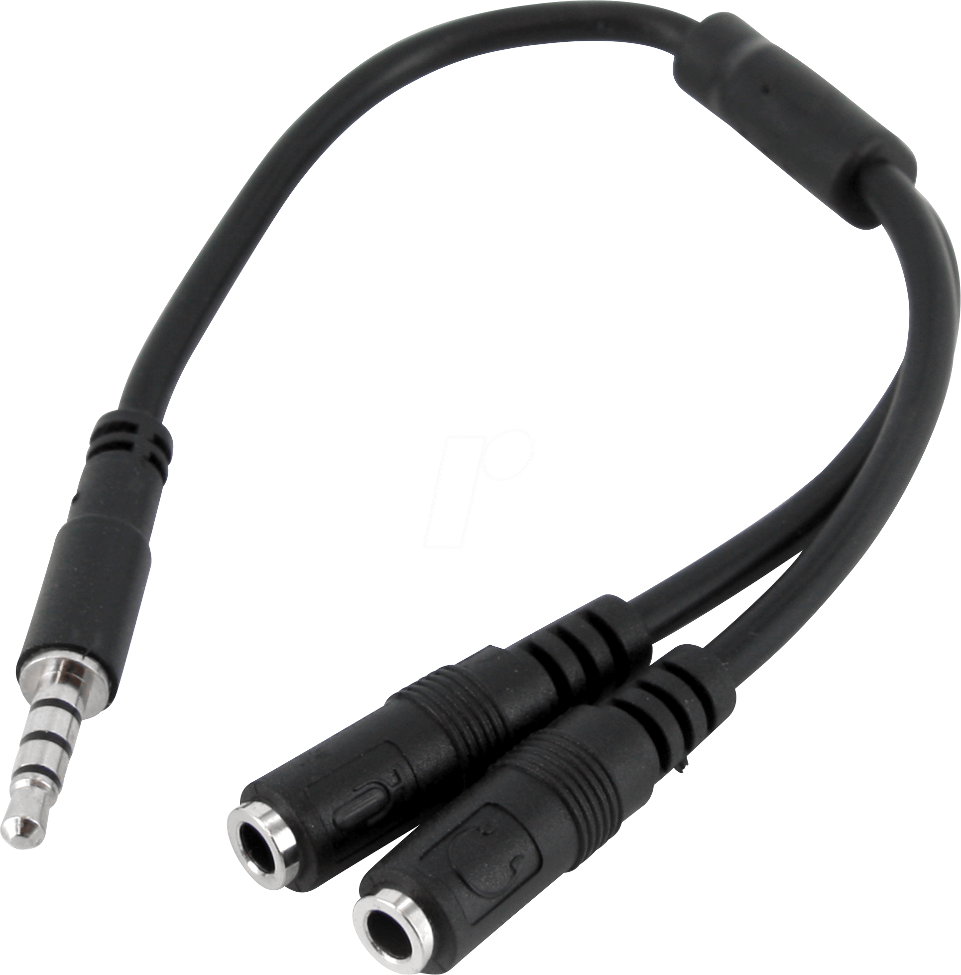 0065030843515 - StarTechcom 35mm Klinke Audio Y-Kabel - 4 pol auf 3 pol Headset Adapter für Headsets mit Kopfhörer   Microphone Stecker - St Bu - Headset-Splitter - mini-phone stereo 35 mm weiblich zu 4-poliger Mini-Stecker männlich - 20 cm