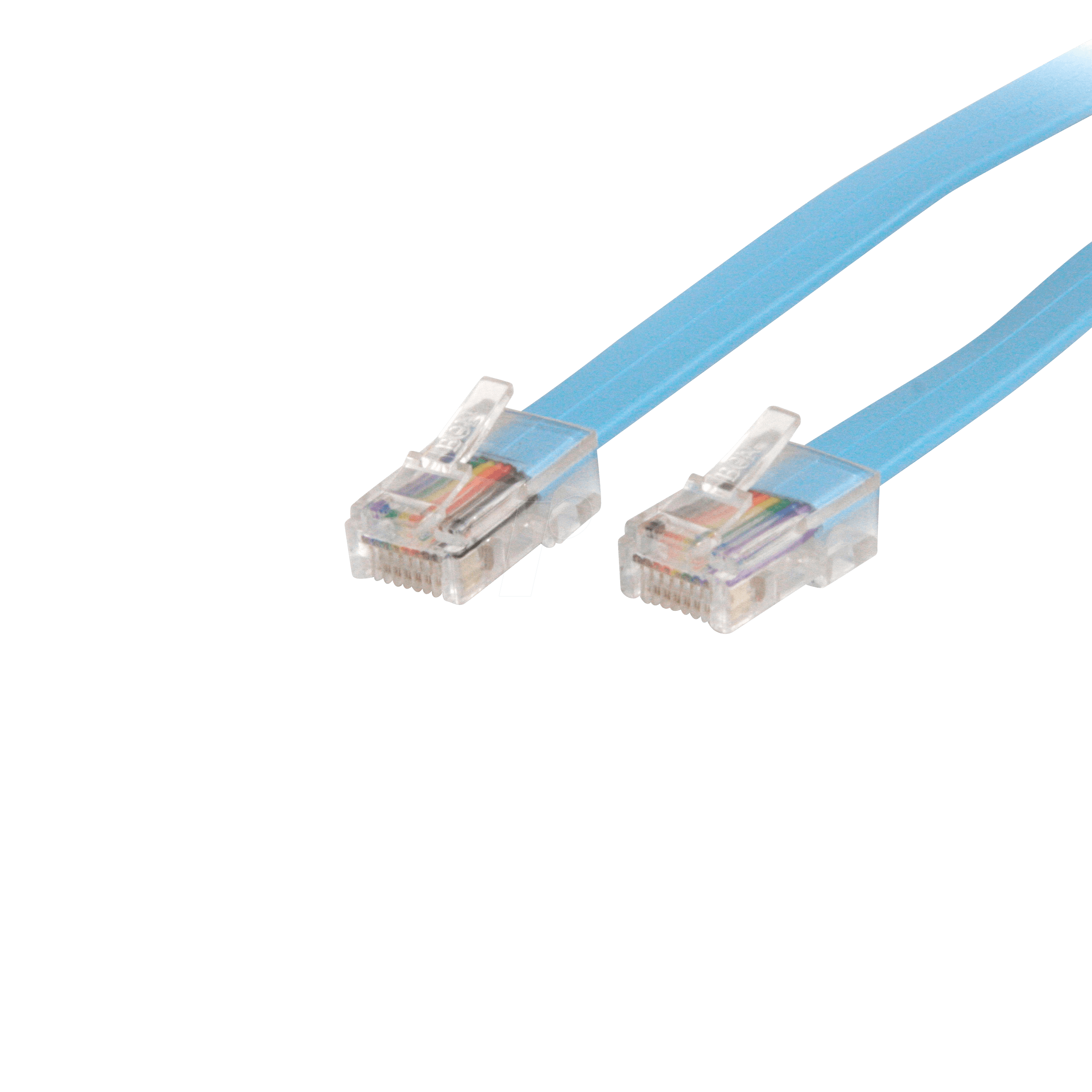 0065030844048 - StarTechcom 18m Cisco Konsolen Rollover-Kabel – RJ45 Ethernet Stecker Stecker - Netzwerkkabel - RJ-45 (M) zu RJ-45 (M) - 18 m - geformt flach - Blau