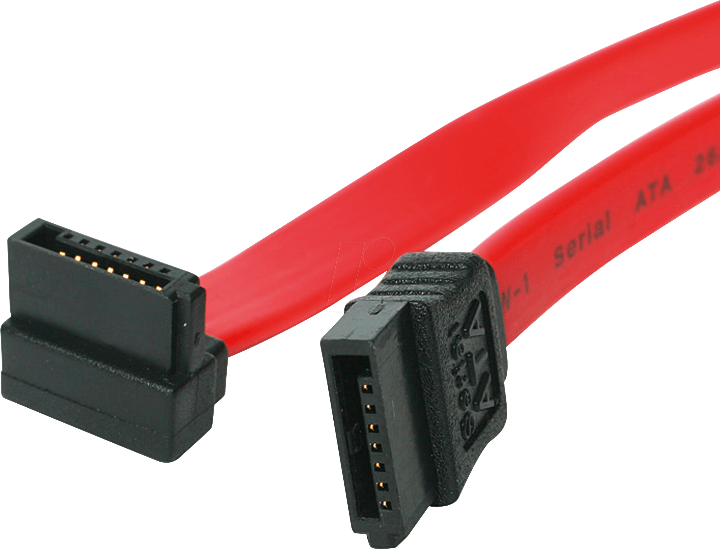 0065030844093 - StarTechcom 15cm SATA 3 Kabel gewinkelt - S-ATA III Anschlusskabel bis 6Gb s - Serial ATA 90° rechts abgewinkelt - Rot - SATA-Kabel - Serial ATA 150 300 600