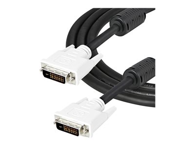 0065030844123 - StarTechcom 2m DVI-D Dual Link Cable - Male to Male DVI-D Digital Video Monitor Cable - 25 pin DVI-D Cable M M Black 2 Meter - 2560x1600 (DVIDDMM2M) - DVI-Kabel - 2 m