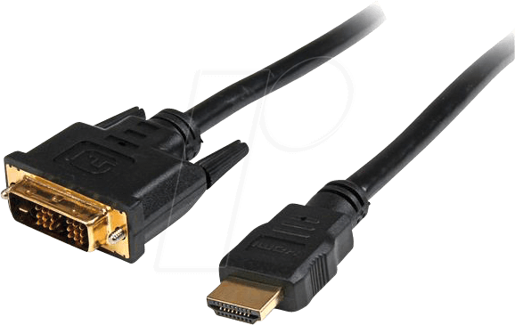 0065030844673 - StarTechcom HDMI auf DVI-D Kabel 3m (Stecker Stecker) - HDMI DVI Adapterkabel mit vergoldeten Kontakten - HDMI DVI Videokabel Schwarz - Adapterkabel - HDMI   DVI - 3 m