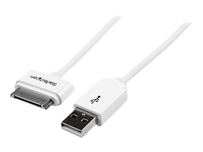 0065030846073 - StarTechcom USB iPhone iPad und iPod Ladekabel - USB auf Apple Dock Datenkabel - Daten- Netzkabel für Digital Player - 28 AWG - Apple Dock-Stecker (M) - USB Typ A 4-polig (M) - 10m - weiß (USB2ADC1M) 0065030846073 - StarTechcom USB iPhone iPad und iPod Ladekabel - USB auf Apple Dock Datenkabel - Daten- Netzkabel für Digital Player - 28 AWG - Apple Dock-Stecker (M) - USB Typ A 4-polig (M) - 10m - weiß (USB2ADC1M)