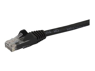 0065030846448 - StarTechcom 1m Cat6 Snagless Gigabit UTP Netzwerkkabel - Cat 6 RJ45 Netzwerkkabel mit Knickschutz - Schwarz - Patch-Kabel - RJ-45 (M) zu RJ-45 (M) - 1 m