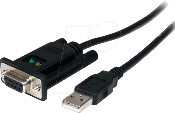 0065030846837 - StarTechcom 1 Port USB Nullmodem RS232 Adapter Kabel - USB 20 auf Seriell DB9 mit FTDI Chipsatz - USB   9 pol Buchse - Serieller Adapter - USB 20 - RS-232