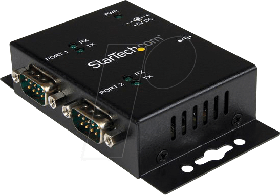 0065030846943 - StarTechcom 2 Port USB auf Seriell RS232 Adapter - USB   DB9 Hub 2x DB9 Stecker 1x USB-B Buchse - Wandmontagefähig - Serieller Adapter - USB 20 - RS-232 x 2