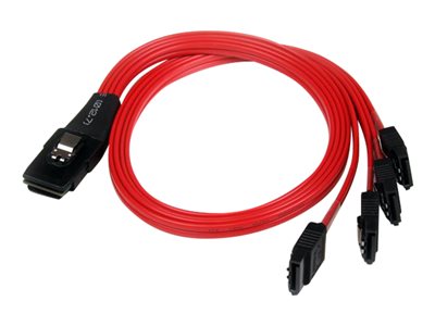 0065030847773 - ST SAS8087S4R50 - SAS-Kabel SFF-8087 > 4x SATA 05 m reverse