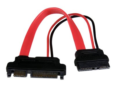 0065030848640 - 6in Slimline SATA to SATA Adapter with Power - Slim SATA (F) to SATA (M) - Slimline Serial ATA to SATA (SLSATAADAP6) - SATA adapter 0065030848640 - 6in Slimline SATA to SATA Adapter with Power - Slim SATA (F) to SATA (M) - Slimline Serial ATA to SATA (SLSATAADAP6) - SATA adapter