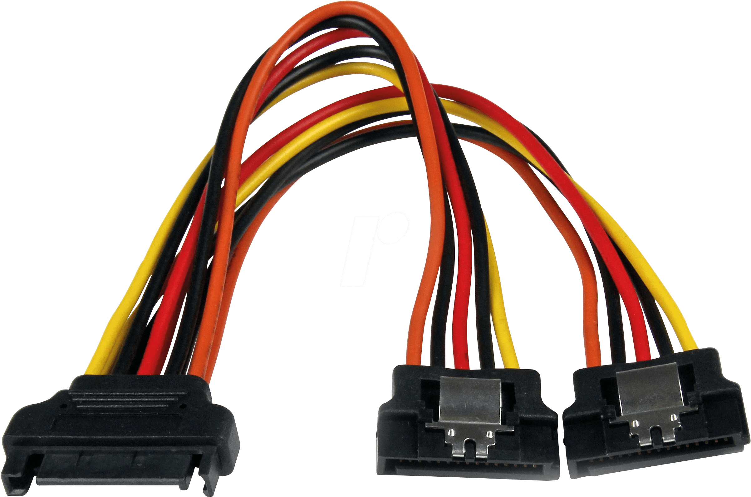 0065030849579 - StarTechcom SATA Y-Strom-Adapterkabel mit Verriegelungs Clip 15cm - S-ATA Y Splitter Stromkabel St Bu - Serial ATA 15pin Y-Adapter - Netz-Splitter - SATA-Stromstecker (M) zu SATA-Stromstecker (W) - 1524 cm