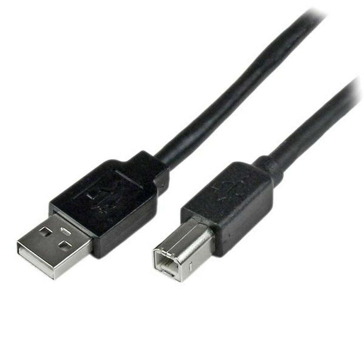 0065030850025 - StarTechcom 20m aktives USB 20 A auf B Kabel - Stecker Stecker - USB Druckerkabel 1x USB A   1x USB B - Schwarz - USB-Kabel - USB Typ B zu USB - 20 m