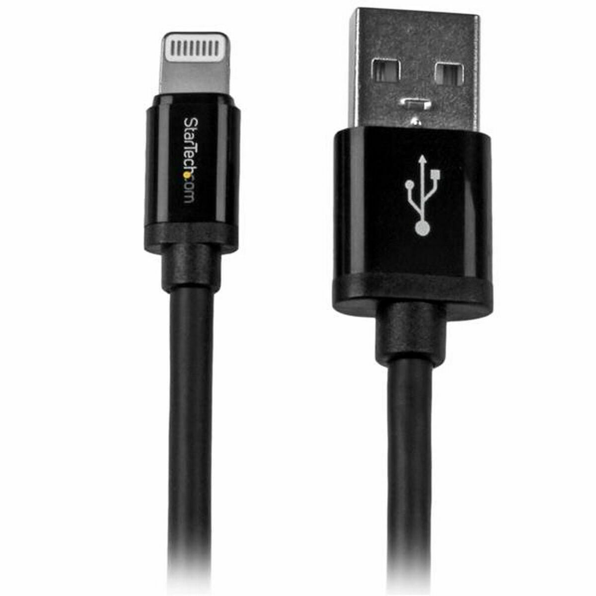 0065030850674 - StarTechcom 2m Apple 8 Pin Lightning Connector auf USB Kabel - Schwarz - USB Kabel für iPhone   iPod   iPad - Ladekabel   Datenkabel - Lightning-Kabel - Lightning   USB - 2 m