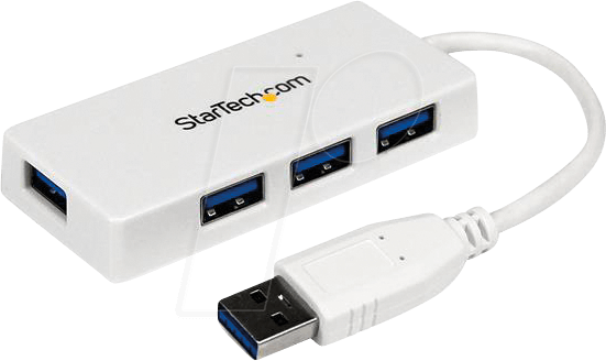 0065030850957 - ST 4300MINU3W - USB 30 4 Port mini-Hub USB-A weiß