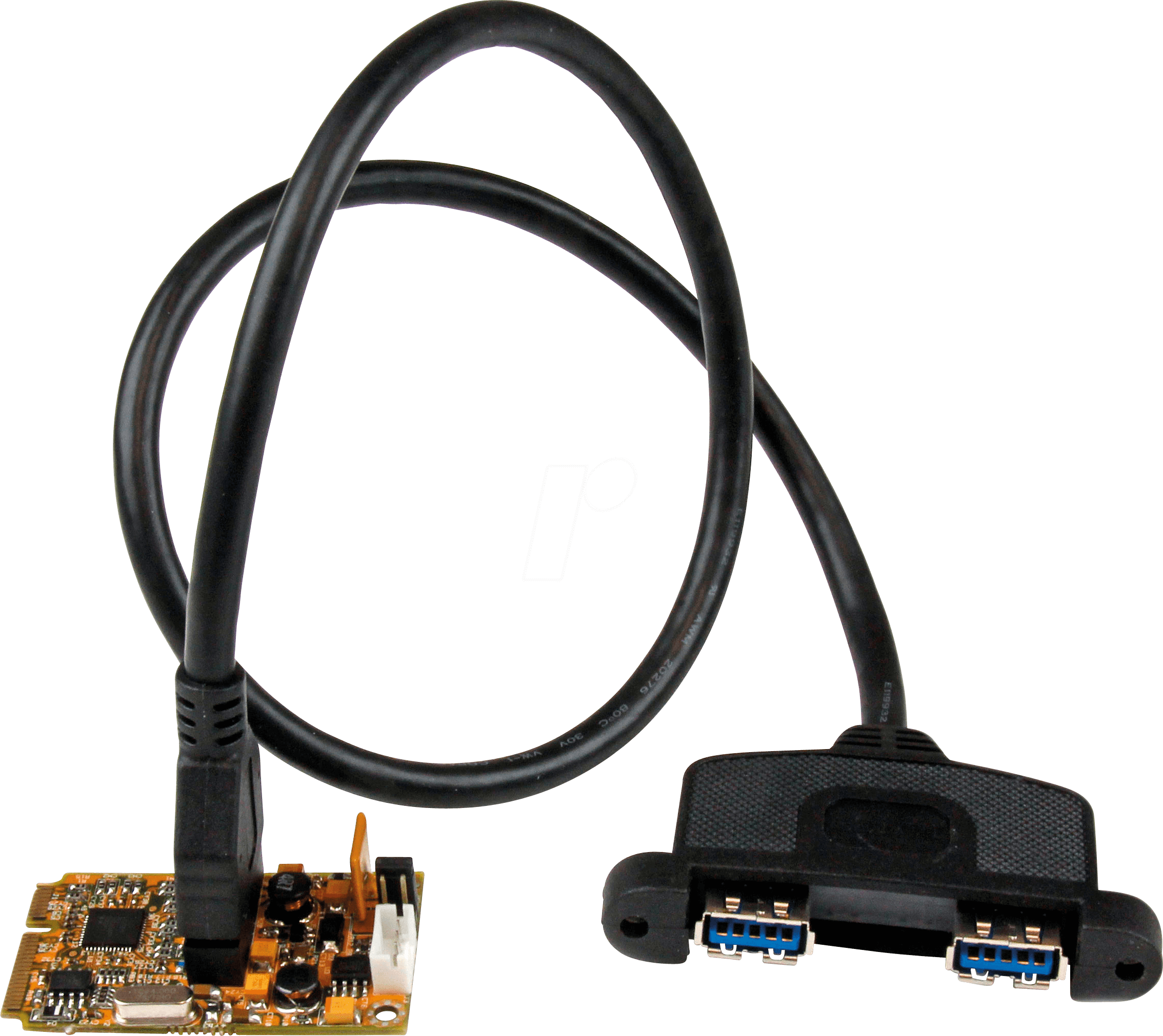 0065030851114 - 2 Port SuperSpeed Mini PCI Express USB 30 Adapter Card w  Bracket Kit