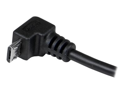 0065030851169 - StarTechcom 2m USB 20 A auf Micro B Kabel abgewinkelt - Schwarz - USB A   Micro B Datenkabel   Anschlusskabel - USB-Kabel - Micro-USB Typ B (M) zu USB (M) - USB 20