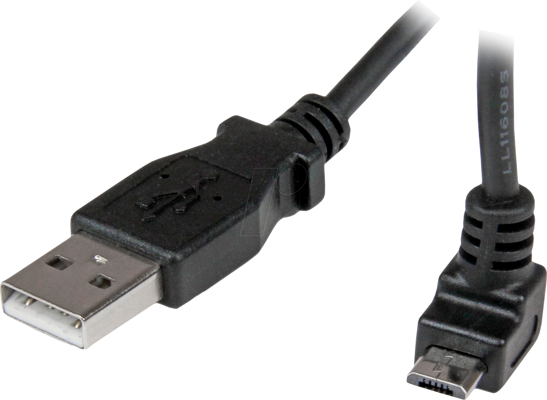 0065030851206 - StarTechcom 2m USB 20 A auf Micro B Kabel aufwärtsgewinkelt - Schwarz - USB A   Micro B Datenkabel   Anschlusskabel - USB-Kabel - Micro-USB Typ B (M) zu USB (M) - USB 20