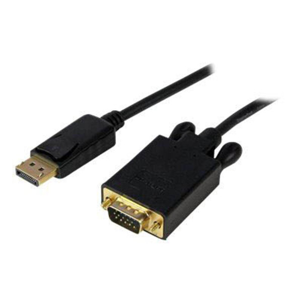 0065030852463 - StarTechcom 18 m DisplayPort auf VGA Kabel - Aktives DisplayPort auf VGA Adapter Kabel - 1080p Video - DP auf VGA Monitor Kabel - DP 12 auf VGA Konverter - Einrastender DP Stecker (DP2VGAMM6B) - DisplayPort-Kabel - 183 m