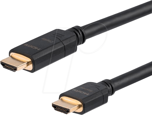 0065030858168 - StarTechcom High Speed HDMI Kabel - St St - Aktiv - CL2 In-Wall - 20m - Ultra HD 4K x 2K - Aktives HDMI Kabel - HDMI-Kabel - 20 m