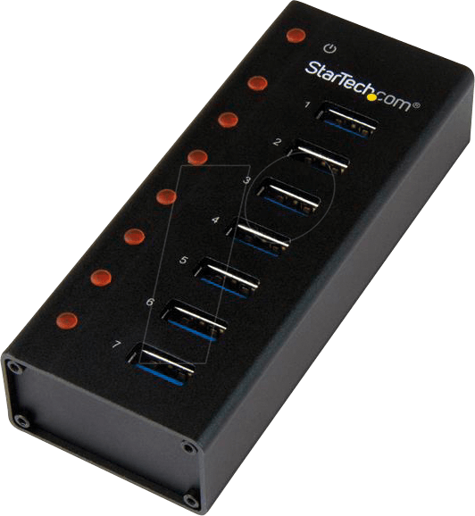 0065030859776 - ST 7300U3M - USB 30 7 Port Hub Metallgehäuse montierbar