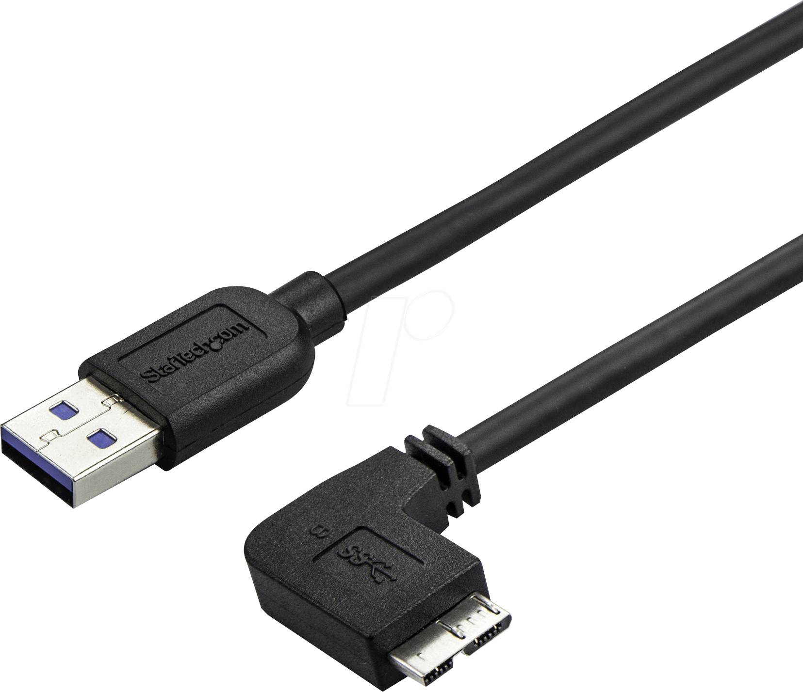 0065030861281 - StarTechcom 1m Slim Micro USB 30 Kabel rechtsgewinkelt - USB 31 Gen 1 (5 Gbit s) Anschlusskabel - USB-Kabel - Micro-USB Typ B zu USB Typ A - 1 m