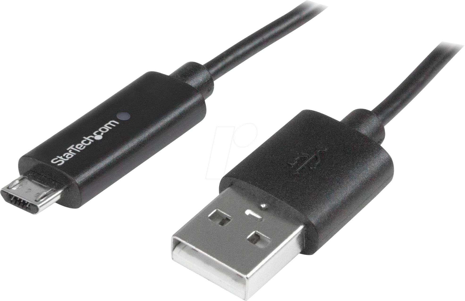 0065030861366 - StarTechcom 1m Micro USB Kabel mit LED Ladeanzeige - St St - USB auf Micro USB Kabel - USB-Kabel - Micro-USB Typ B (M) zu USB (M) - 1 m