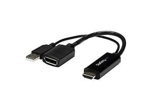 0065030861588 - StarTechcom 4K 30Hz HDMI to DisplayPort Video Adapter w  USB Power - 6 in - HDMI 14 (Male) to DP 12 (Female) Active Monitor Converter (HD2DP) - Adapterkabel - HDMI USB (nur Strom) männlich zu DisplayPort weiblich - 255 cm