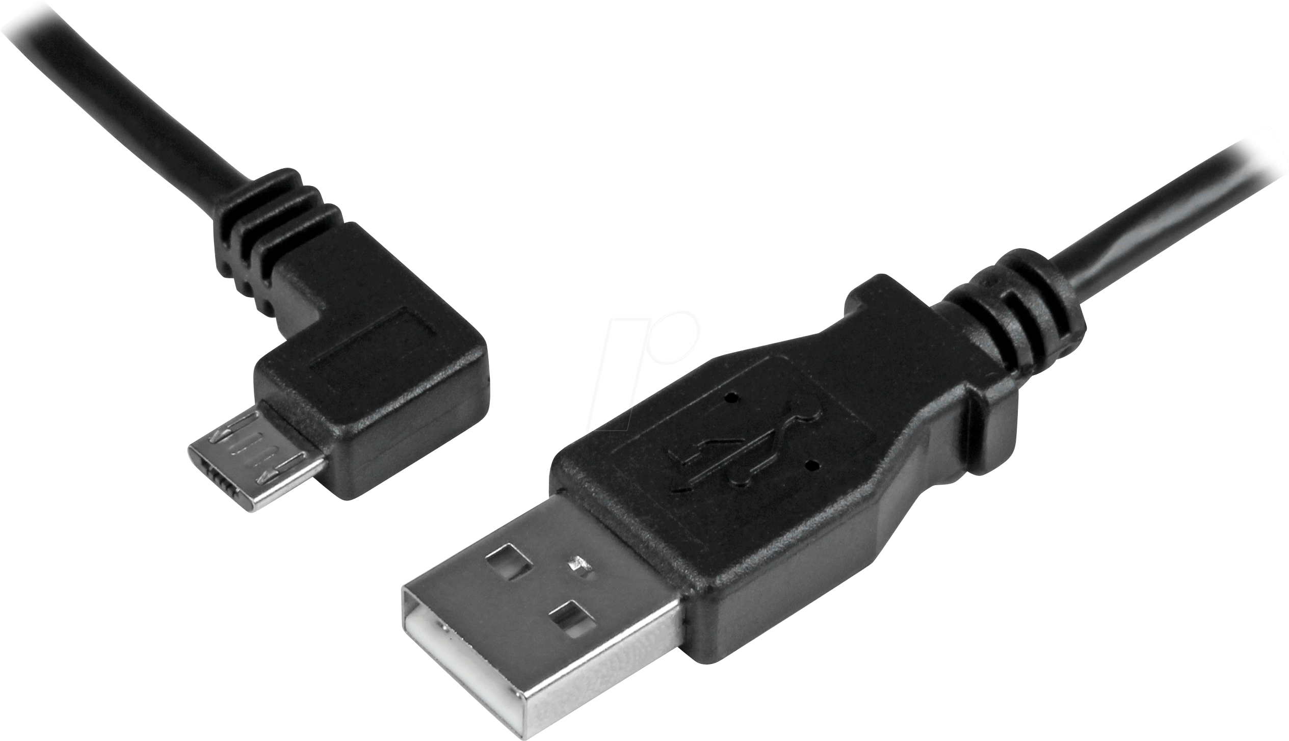 0065030863162 - StarTechcom Micro USB Lade Sync-Kabel - St St - Micro USB linksgewinkelt - 1m - USB auf Micro USB Ladekabel - USB-Kabel - Micro-USB Typ B zu USB - 2 m