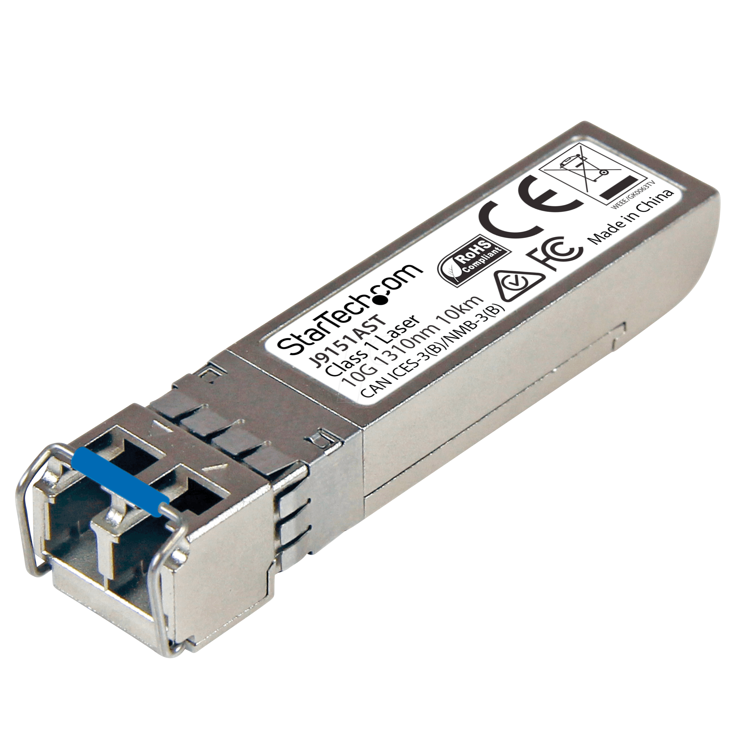 0065030865272 - StarTechcom 10 Gigabit LWL SFP+ Transceiver Modul - HP J9151A kompatibel - SM LC mit DDM - 10km - 10GBase-LR - SFP+-Transceiver-Modul (gleichwertig mit HP J9151A)