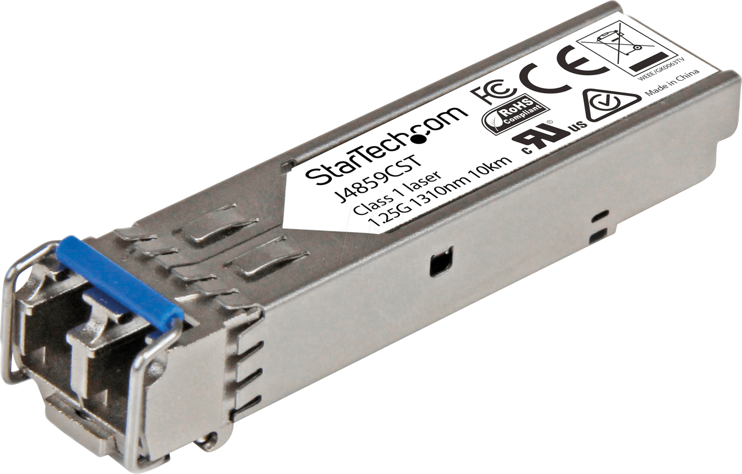 0065030865296 - StarTechcom Gigabit LWL SFP Transceiver Modul - HP J4859C kompatibel - SM MM LC mit DDM - 10km   550m - 1000Base-LX - SFP (Mini-GBIC)-Transceiver-Modul (gleichwertig mit HP J4859C)