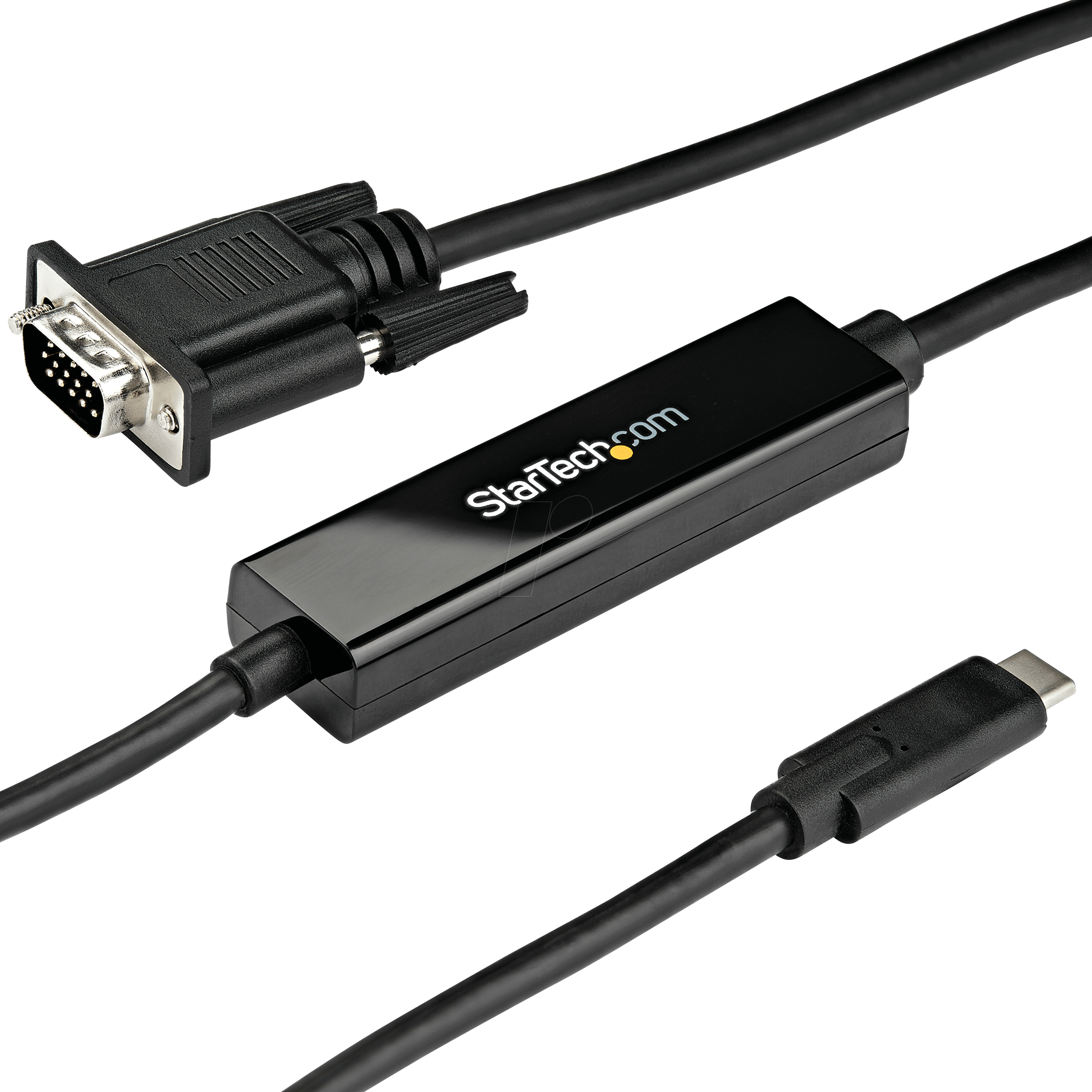 0065030865562 - StarTechcom 2 m USB-C auf VGA Kabel - 1920x1200 1080p USB Typ-C auf VGA Video Aktives Adapter Kabel - Thunderbolt 3 kompatibel - Laptop auf VGA Monitor Projektor - DP Alt Mode HBR2 (CDP2VGAMM2MB) - Video-   USB-Kabel - USB-C zu HD-15 (VGA) - 2 m