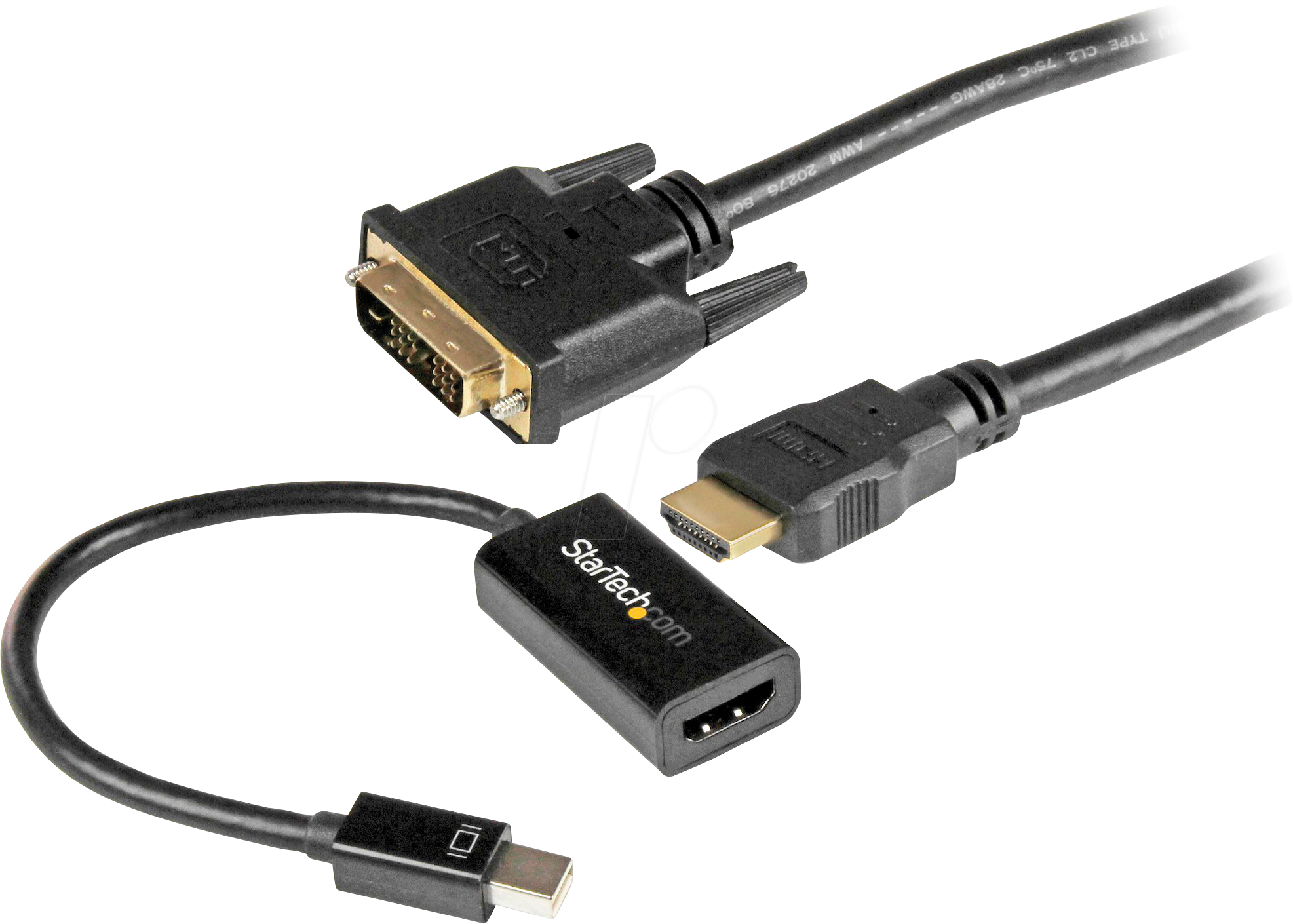 0065030865692 - ST MDPHDDVIKIT - Kabel HDMI > DVI 09 m + Adapter mDP > HDMI