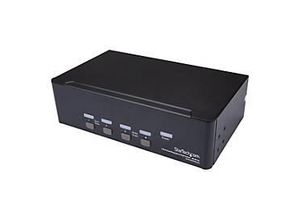 0065030867863 - StarTechcom 4 Port Dual DisplayPort KVM Switch - DisplayPort 12 KVM - 4K 60Hz - DisplayPort Switch - USB KVM Switch - KVM- Audio- USB-Switch - 4 Anschlüsse - an Rack montierbar