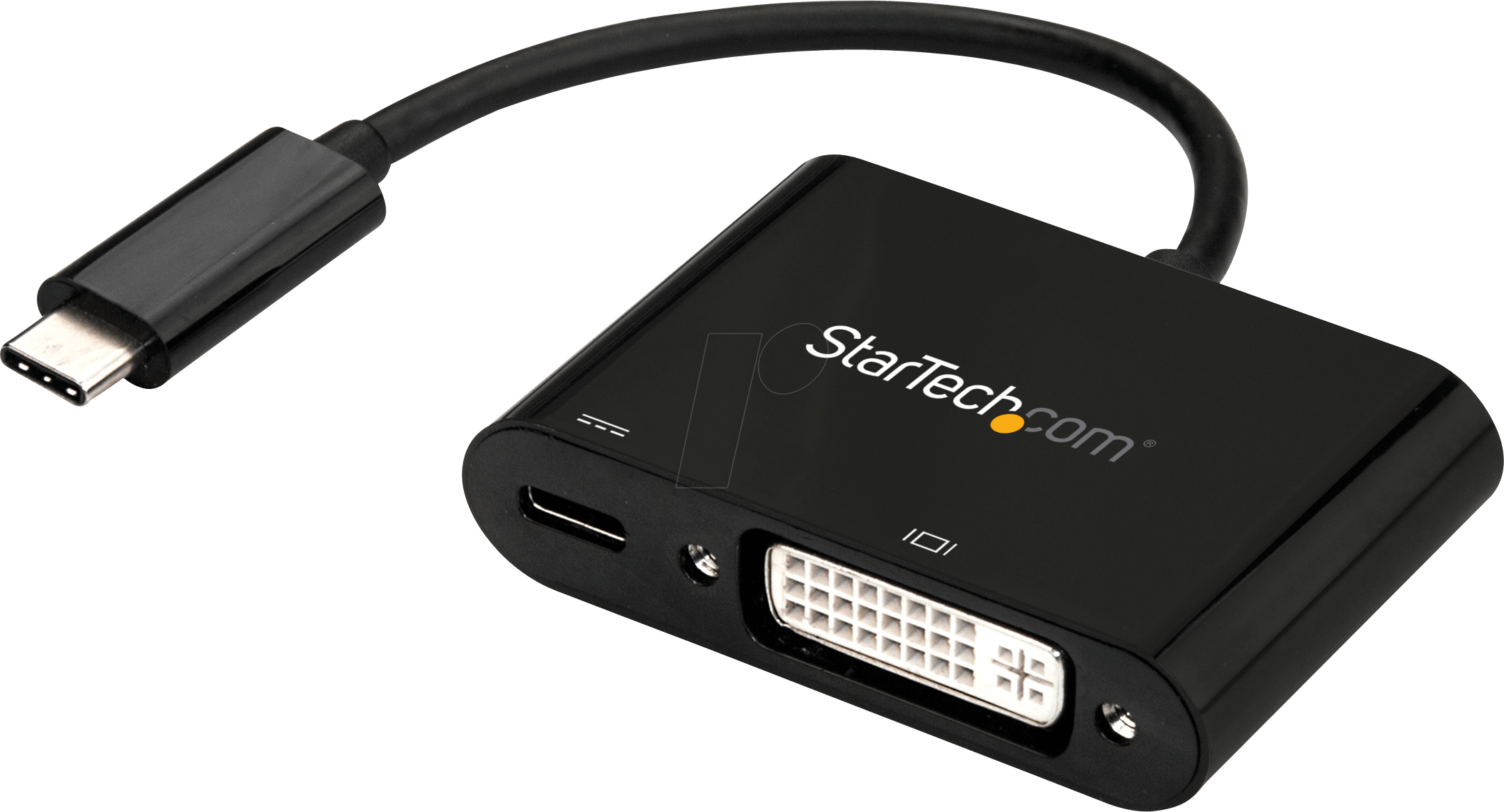 0065030872188 - StarTechcom USB-C auf DVI Adapter mit USB Stromversorgung -USB Typ C Adapter - DVI Adapter - 1920 x 1200 - Schwarz - Externer Videoadapter - Parade PS171