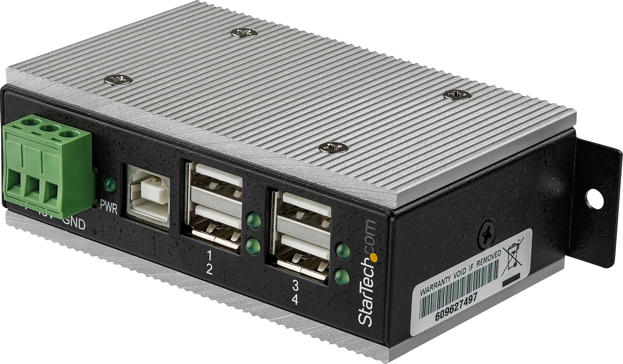 0065030878623 - Industrial 4-Port USB Hub USB-Hubs - USB 20 - 4 - Schwarz