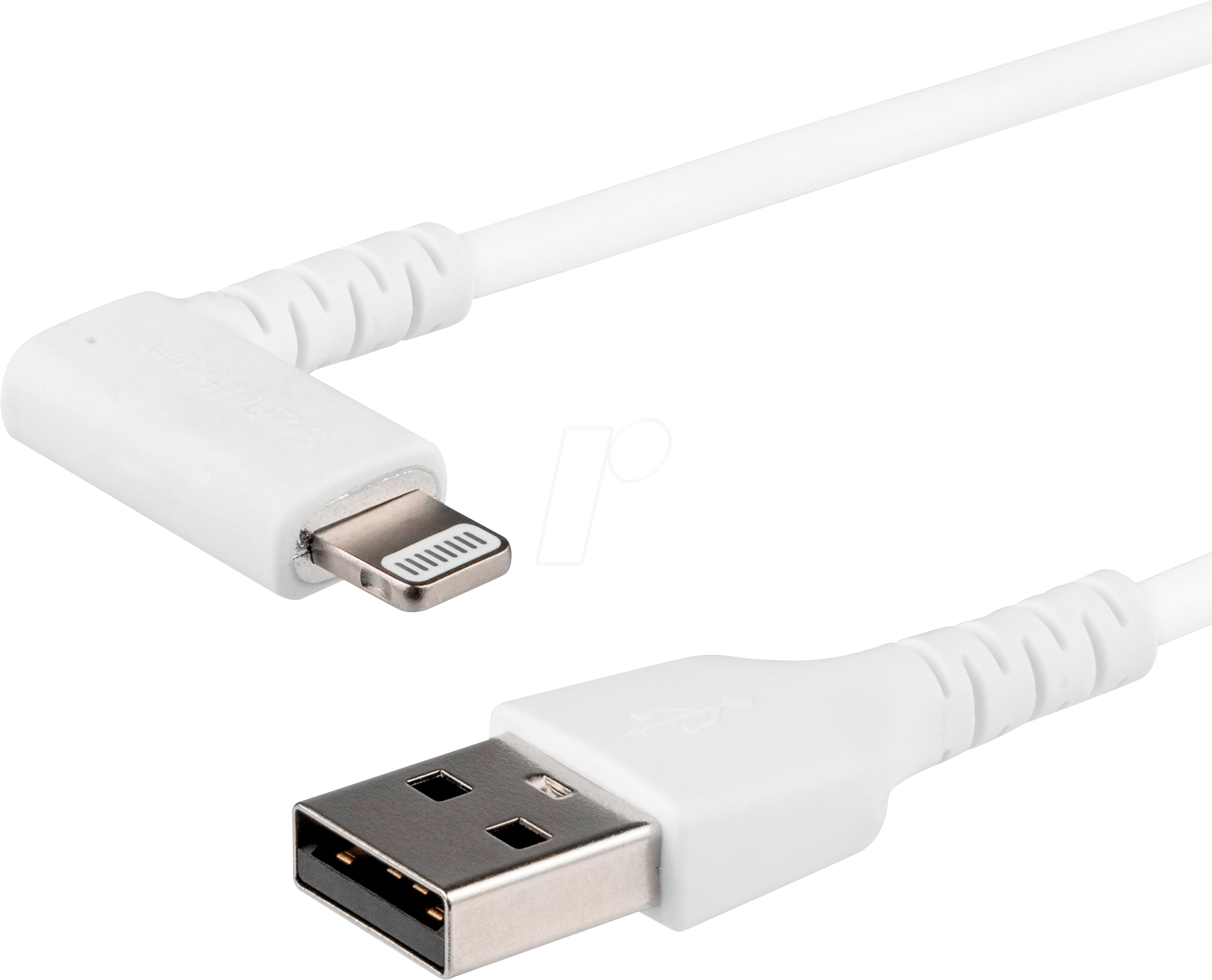 0065030880954 - StarTechcom 2m USB-A auf Lightning-Kabel - 90° rechtwinkliges USB Typ-A auf Ladekabel - Synchronisationskabel - Apple MFi-zertifiziert iPad iPhone 12 - Weiß (RUSBLTMM2MWR) - Lightning-Kabel - Lightning   USB - 2 m