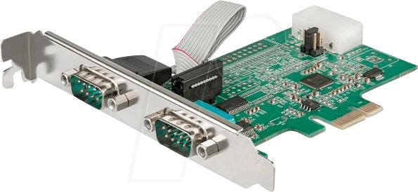 0065030881166 - StarTechcom 2 Port Serielle PCIe RS232 Adapter Karte - Serielle PCIe RS232 Host Controller Karte - PCIe auf seriell DB9 - 16950 UART - Nidrig Profil Erweiterungskarte - Windows & Linux (PEX2S953LP) - Serieller Adapter - PCIe - RS-232 x 2