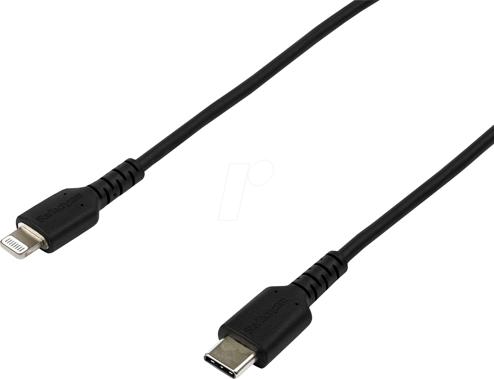 0065030882309 - StarTechcom 2m USB-C auf Lightning-Kabel - Hochbelastbare robuste Aramidfaser - USB Typ-C auf Lightningkabel - Lade- Synchronisationskabel - Apple MFi-zertifiziert iPad iPhone 12 - Schwarz (RUSBCLTMM2MB) - Lightning-Kabel - Lightning   USB 20 -