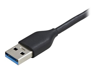 0065030883443 - 4 Port USB 30 Hub 4x USB-A 5Gbps Laptop Desktop USB Type-A Hub USB Bus Powered 11 Long Cable with Cable Management (HB30AM4AB) - hub - 4 ports USB-Hubs - USB 32 - 4 - Grau