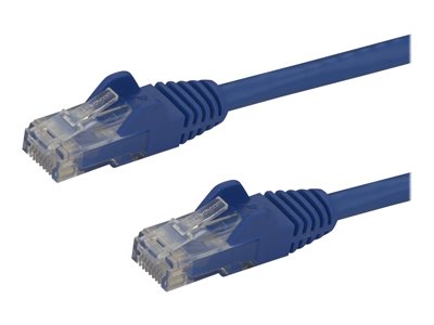 0065030884785 - StarTechcom 15m CAT6 Ethernet Cable 10 Gigabit Snagless RJ45 650MHz 100W PoE Patch Cord CAT 6 10GbE UTP Network Cable w Strain Relief Blue Fluke Tested Wiring is UL Certified TIA - Category 6 - 24AWG (N6PATC150CMBL) - Patch-Kabel - RJ-45 (M)