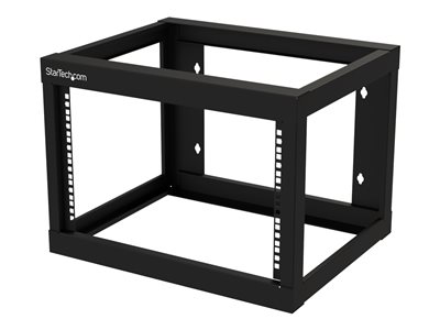 0065030887519 - StarTechcom 6HE 19 Zoll Wand Netzwerk Rack - 2 Pfosten 48cm tief mit offener Rahmen für AV IT Kommunikation Patch Panel - mit Käfigmuttern Schrauben und Klettband - Cisco 2960 (RK619WALLO) - Schrank - 6U