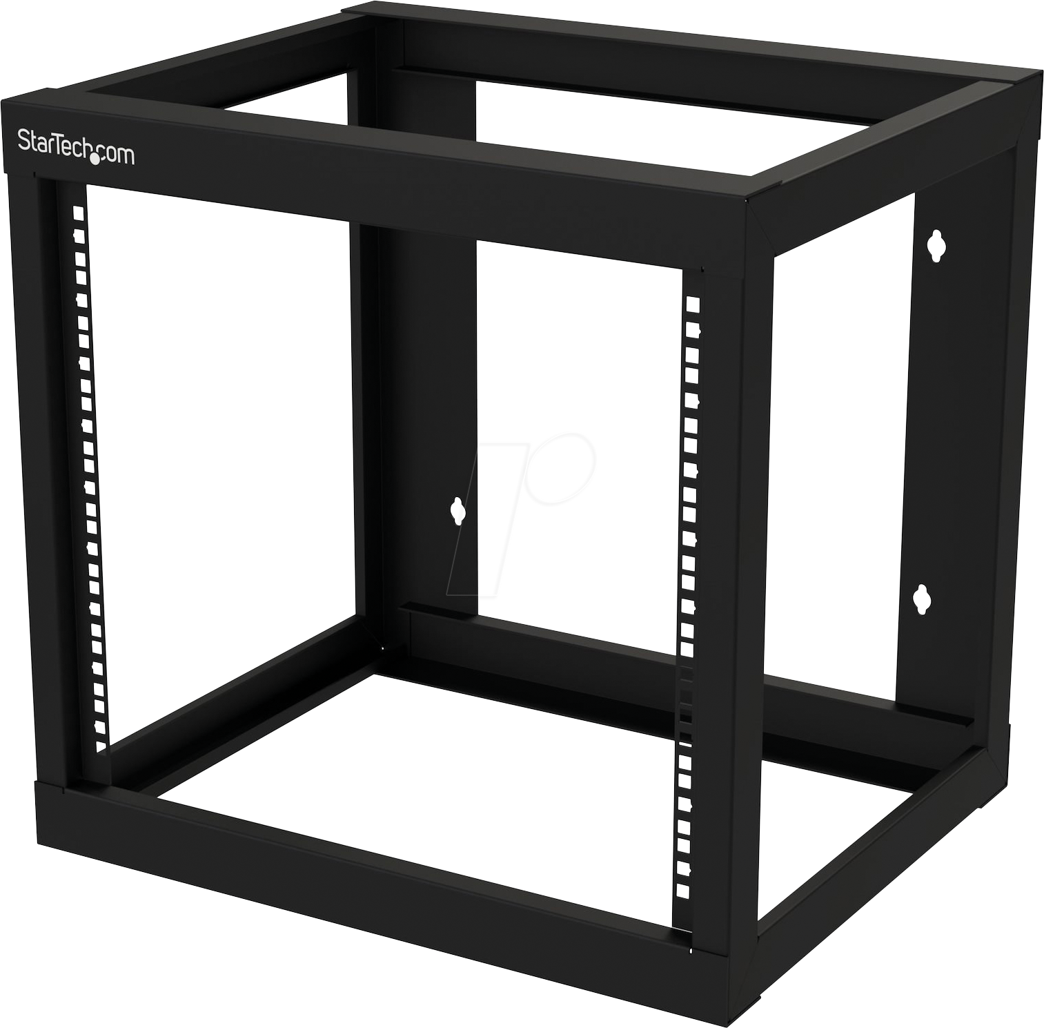 0065030887526 - 9U Wall-mount Rack - Open Frame - 2 Post - 18 in Deep - Steel - Black - EIA 310 - 175 lb (80 kg) Weight Cap rack - 9U